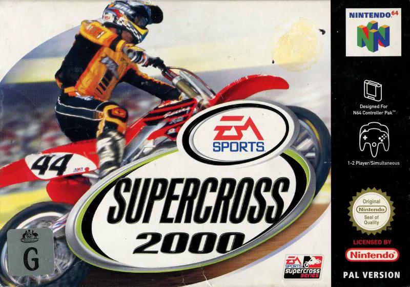 Game | Nintendo N64 | Supercross 2000 Physical Video Games Game Nintendo