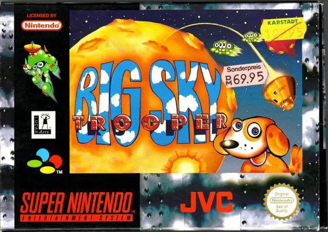 Game | Super Nintendo SNES | Big Sky Trooper Physical Video Games Game Nintendo