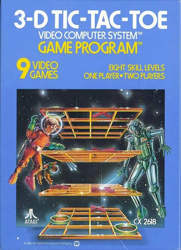 Game | Atari 2600 | 3D Tic-Tac-Toe Physical Video Games Game Atari