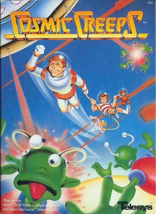 Game | Atari 2600 | Cosmic Creeps Physical Video Games Game Atari