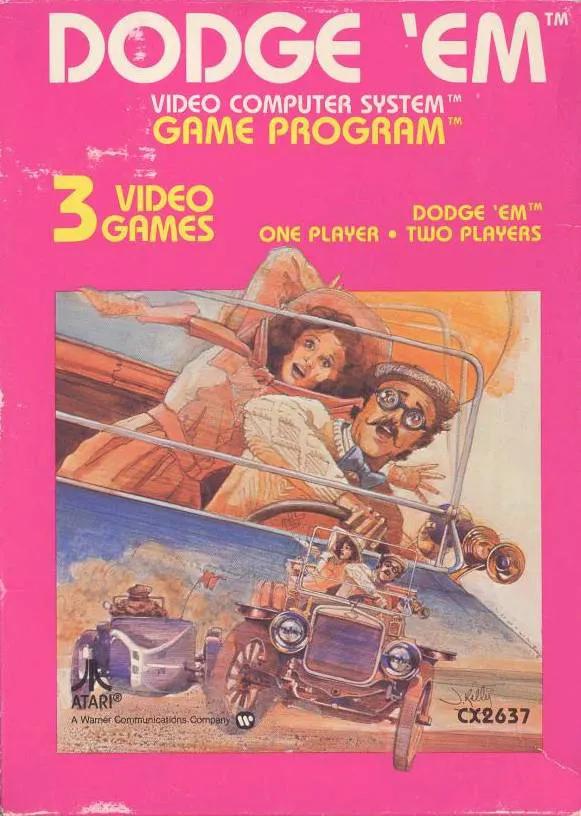 Game | Atari 2600 | Dodge 'Em Physical Video Games Game Atari