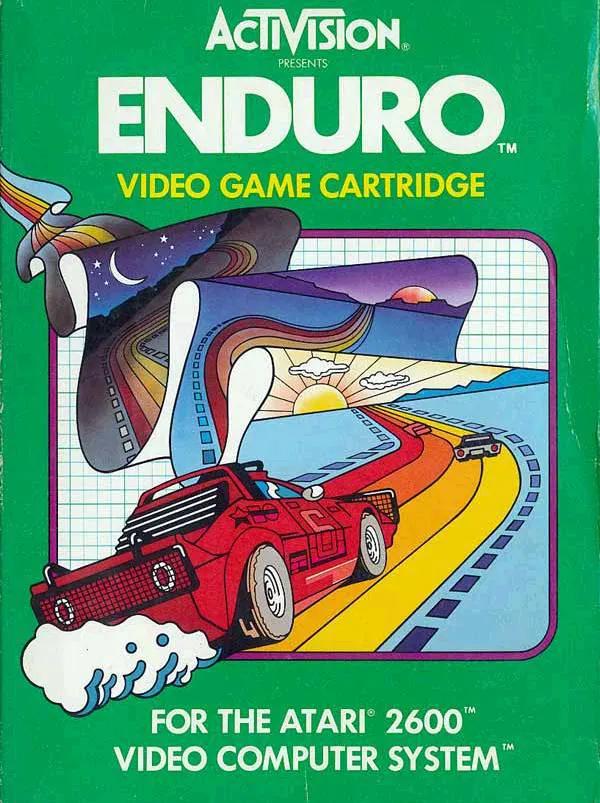 Game | Atari 2600 | Enduro Physical Video Games Game Atari
