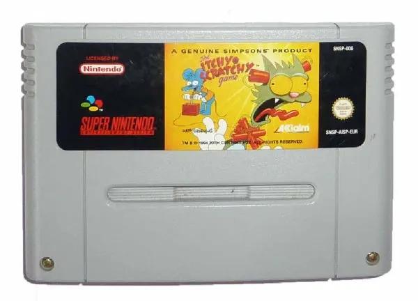 Game | Super Nintendo SNES | The Itchy And Scratchy Game Physical Video Games Game Nintendo