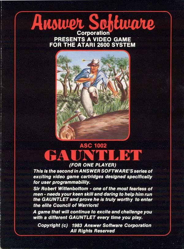 Game | Atari 2600 | Gauntlet