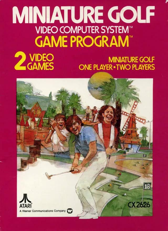 Game | Atari 2600 | Miniature Golf Physical Video Games Game Atari