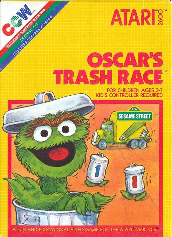 Game | Atari 2600 | Oscar's Trash Race Physical Video Games Game Atari