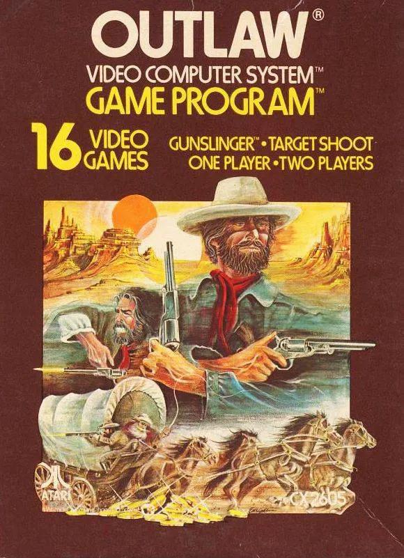 Game | Atari 2600 | Outlaw Physical Video Games Game Atari