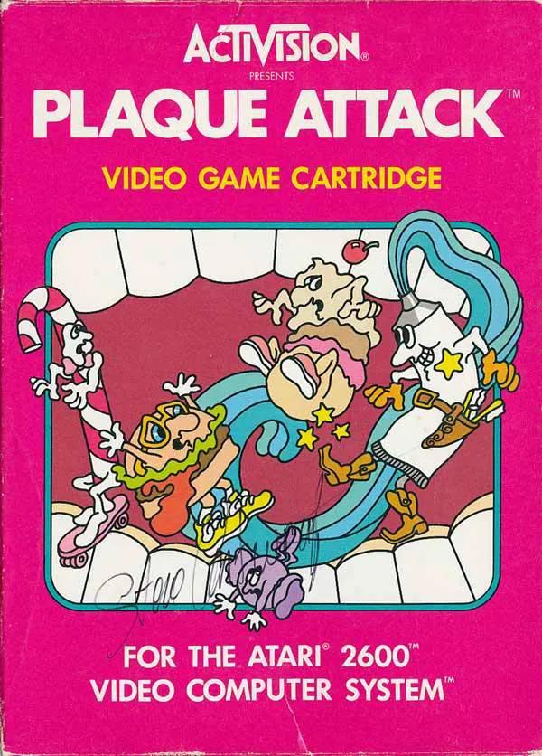 Game | Atari 2600 | Plaque Attack Physical Video Games Game Atari