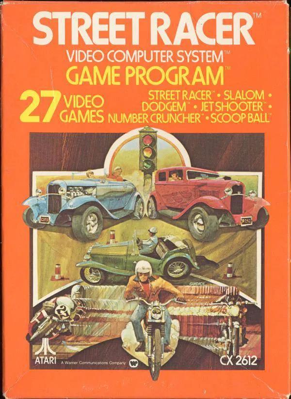Game | Atari 2600 | Street Racer Physical Video Games Game Atari