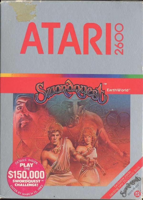 Game | Atari 2600 | Swordquest Earthworld Physical Video Games Game Atari