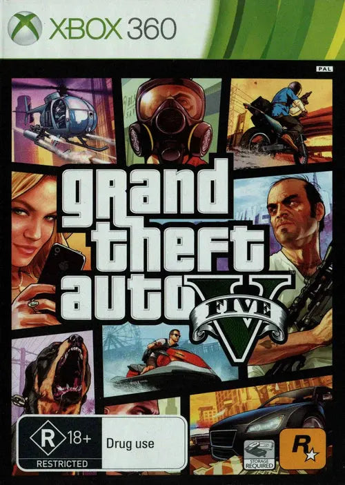 Game | Xbox 360 | GTA Grand Theft Auto V Physical Video Games Game Microsoft