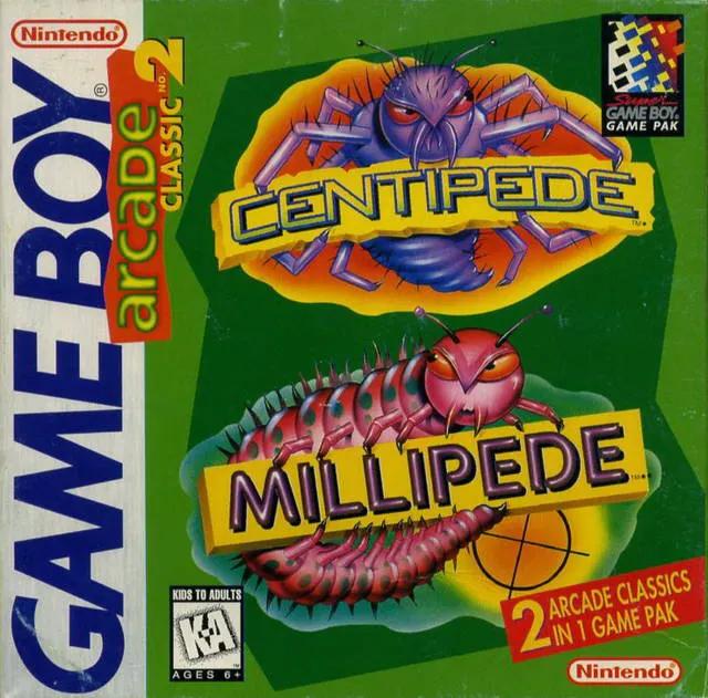Game | Nintendo Game Boy GB | Arcade Classic 2: Centipede And Millipede Physical Video Games Game Nintendo