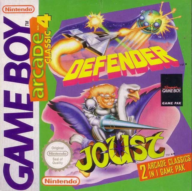 Game | Nintendo Game Boy GB | Arcade Classic 4: Defender And Joust Physical Video Games Game Nintendo