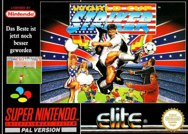 Game | Super Nintendo SNES | World Cup Striker Physical Video Games Game Nintendo