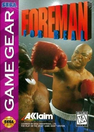 Game | Sega Game Gear | Foreman For Real