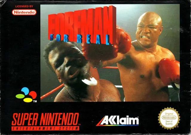 Game | Super Nintendo SNES | Foreman For Real Physical Video Games Game Nintendo