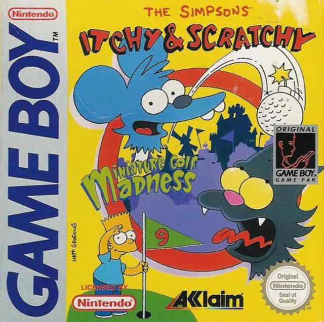 Game | Nintendo Game Boy GB | Itchy & Scratchy Miniature Golf Madness Physical Video Games Game Nintendo