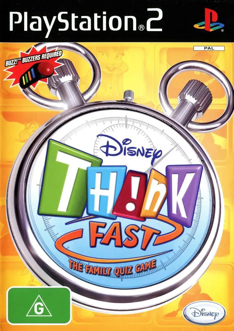 Game | Sony PlayStation PS2 | Disney Think Fast Physical Video Games Game Sony
