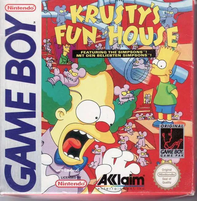 Game | Nintendo Game Boy GB | Krusty's Fun House Physical Video Games Game Nintendo