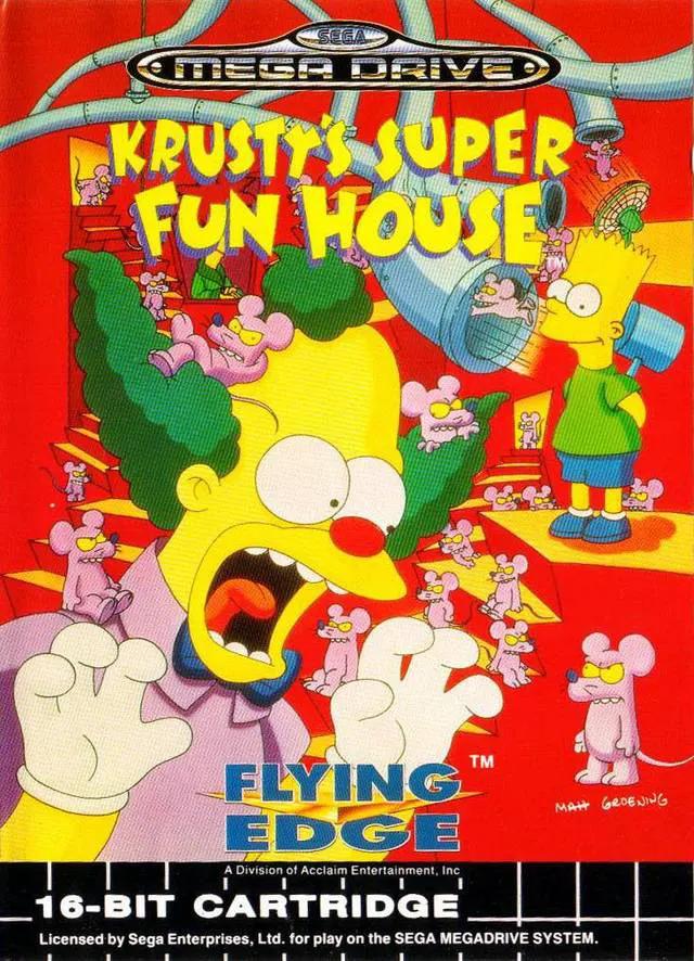 Game | Sega Mega Drive | Krusty's Super Fun House Physical Video Games Game Sega
