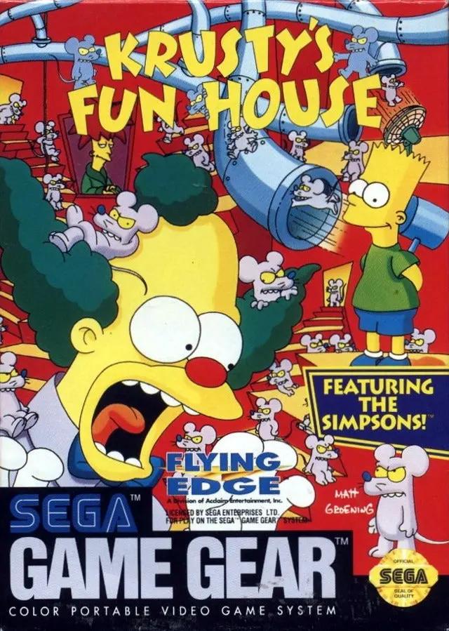 Game | Sega Game Gear | Krusty's Fun House Physical Video Games Game Sega