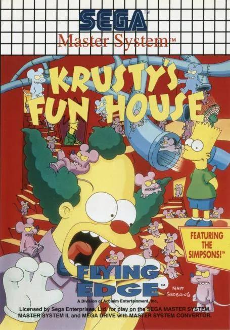 Game | Sega Master System | Krusty's Fun House Physical Video Games Game Sega