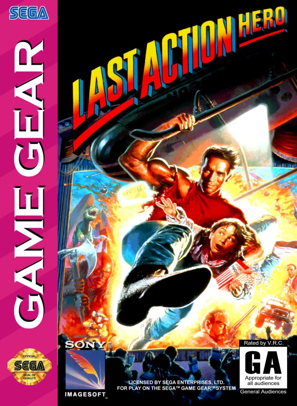 Game | Sega Game Gear | Last Action Hero Physical Video Games Game Sega