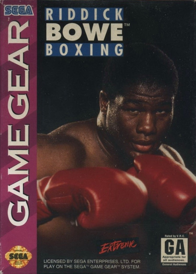 Game | Sega Game Gear | Riddick Bowe Boxing