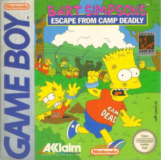 Game | Nintendo Game Boy GB | Bart Simpson's Escape From Camp Deadly Physical Video Games Game Nintendo
