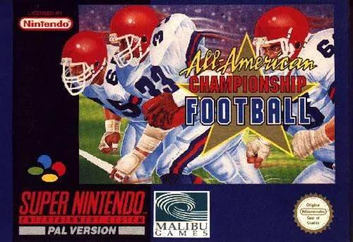 Game | Super Nintendo SNES | All-American Championship Football Physical Video Games Game Nintendo