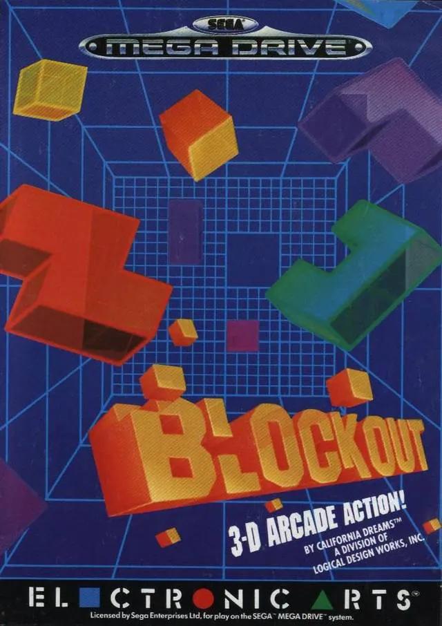 Game | Sega Mega Drive | Blockout Physical Video Games Game Sega