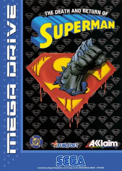 Game | Sega Mega Drive | The Death And Return Of Superman Physical Video Games Game Sega