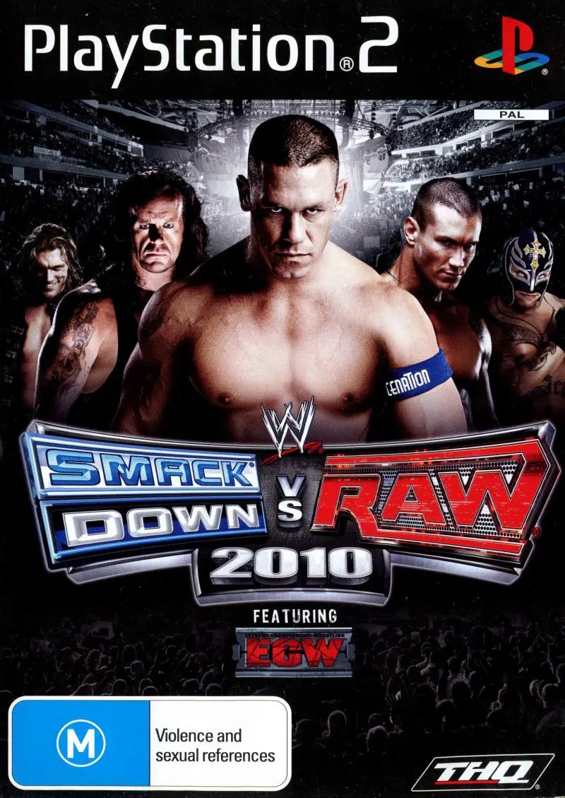 Game | Sony PlayStation PS2 | SmackDown Vs Raw 2010 Physical Video Games Game Sony
