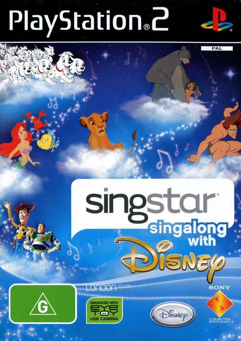 Game | Sony PlayStation PS2 | SingStar Singalong With Disney Physical Video Games Game Sony