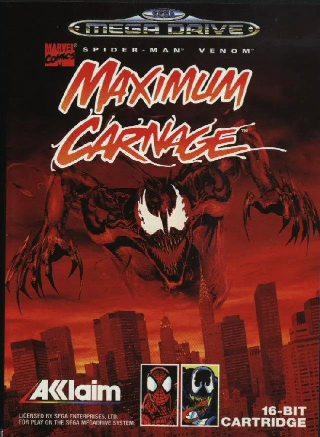 Game | Sega Mega Drive | Spiderman And Venom: Maximum Carnage Physical Video Games Game Sega
