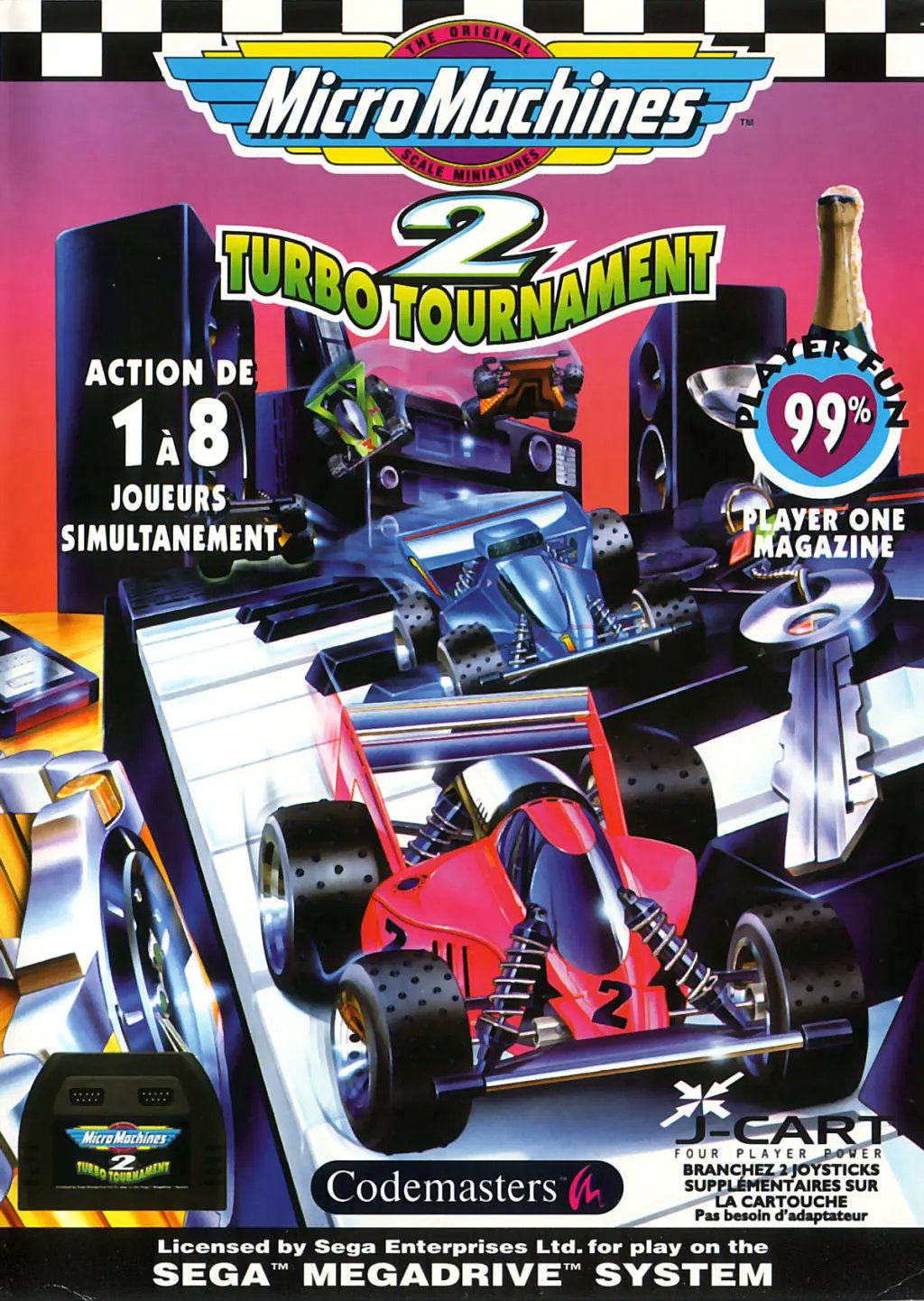 Game | Sega Mega Drive | Micro Machines 2: Turbo Tournament Physical Video Games Game Sega