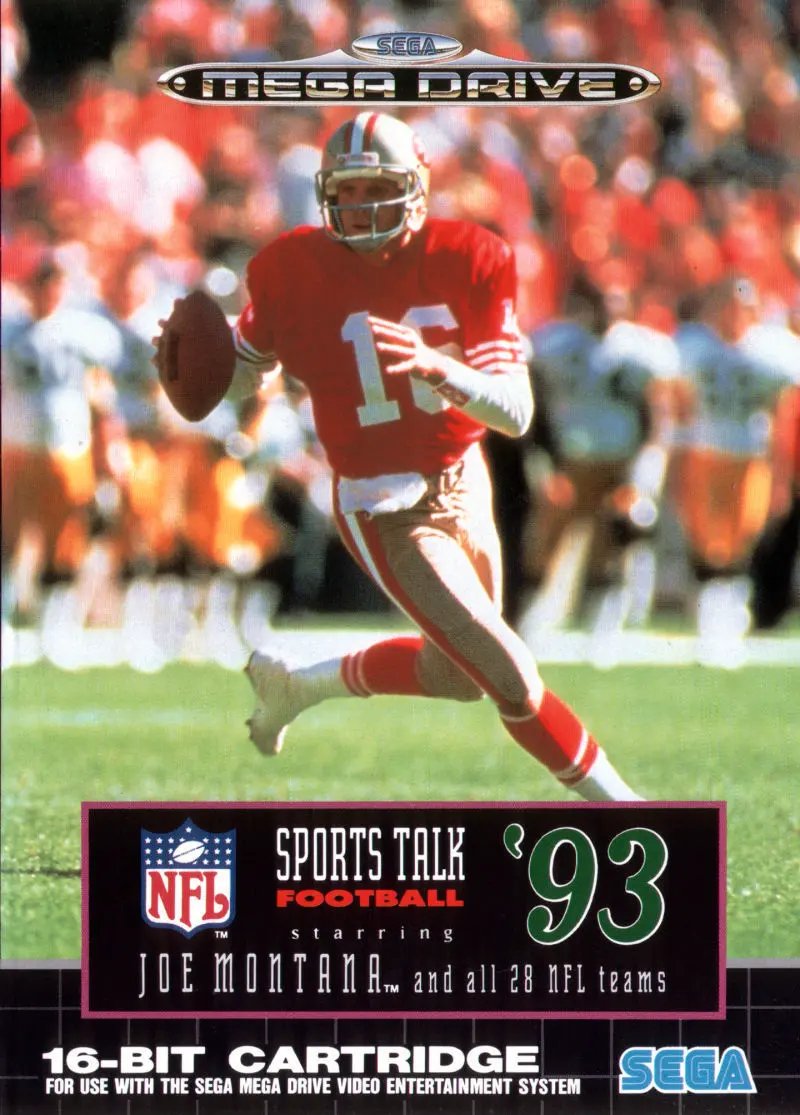 Game | Sega Mega Drive | NFL Sports Talk Football '93 Physical Video Games Game Sega
