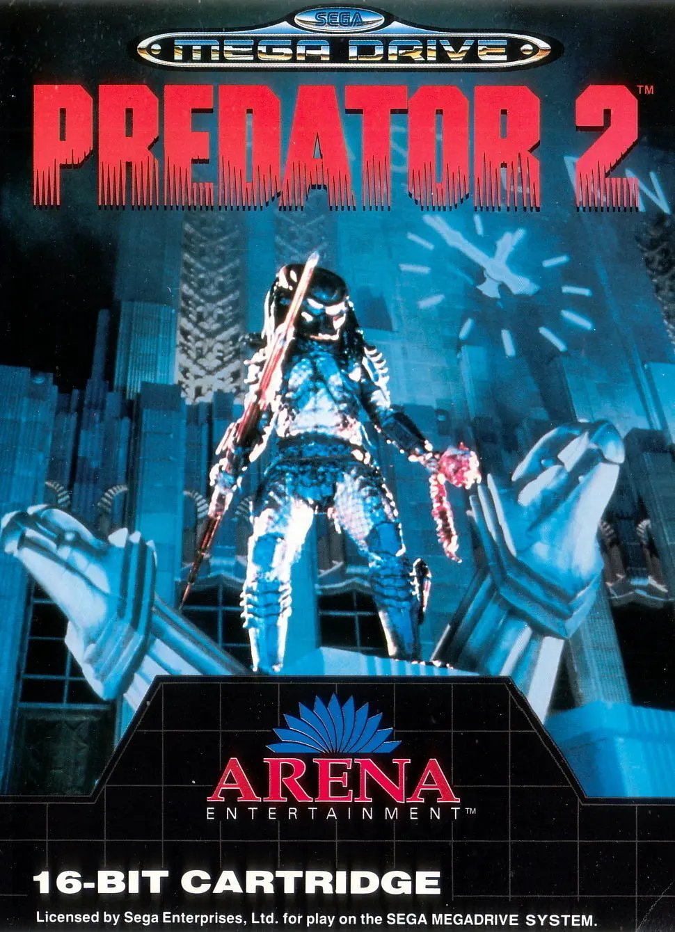 Game | Sega Mega Drive | Predator 2 Physical Video Games Game Sega