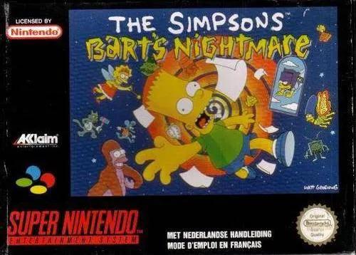 Game | Super Nintendo SNES | The Simpsons Bart's Nightmare Physical Video Games Game Nintendo