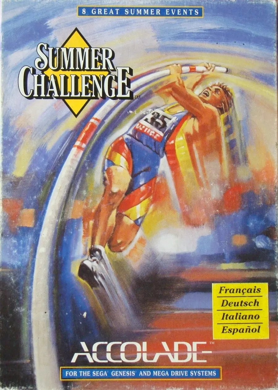 Game | Sega Mega Drive | Summer Challenge Physical Video Games Game Sega