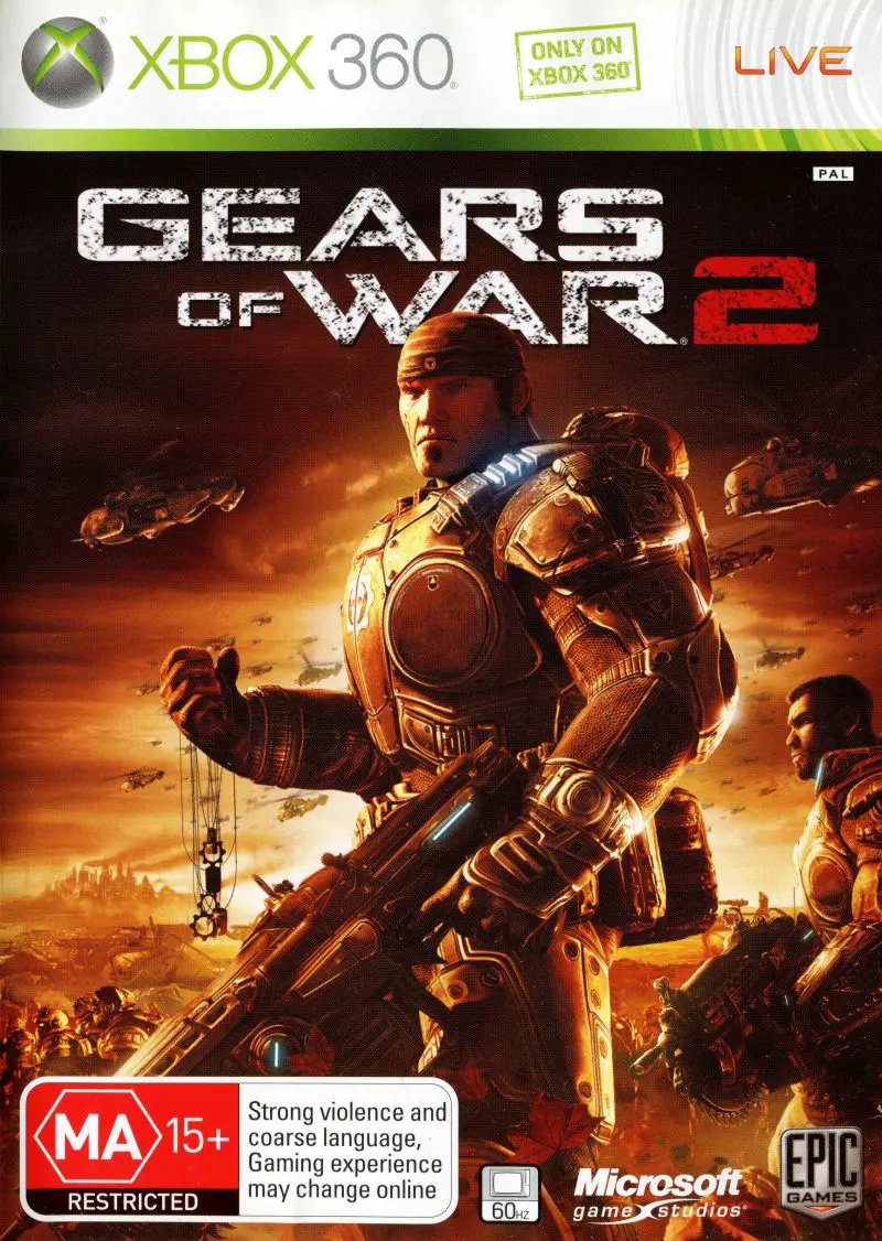 Game | Xbox 360 | Gears Of War 2 Physical Video Games Game Microsoft
