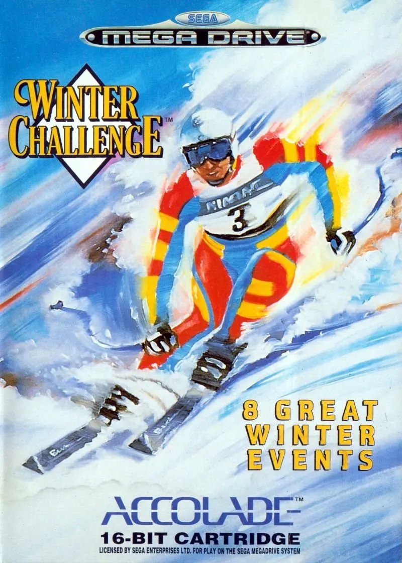 Game | Sega Mega Drive | Winter Challenge Physical Video Games Game Sega