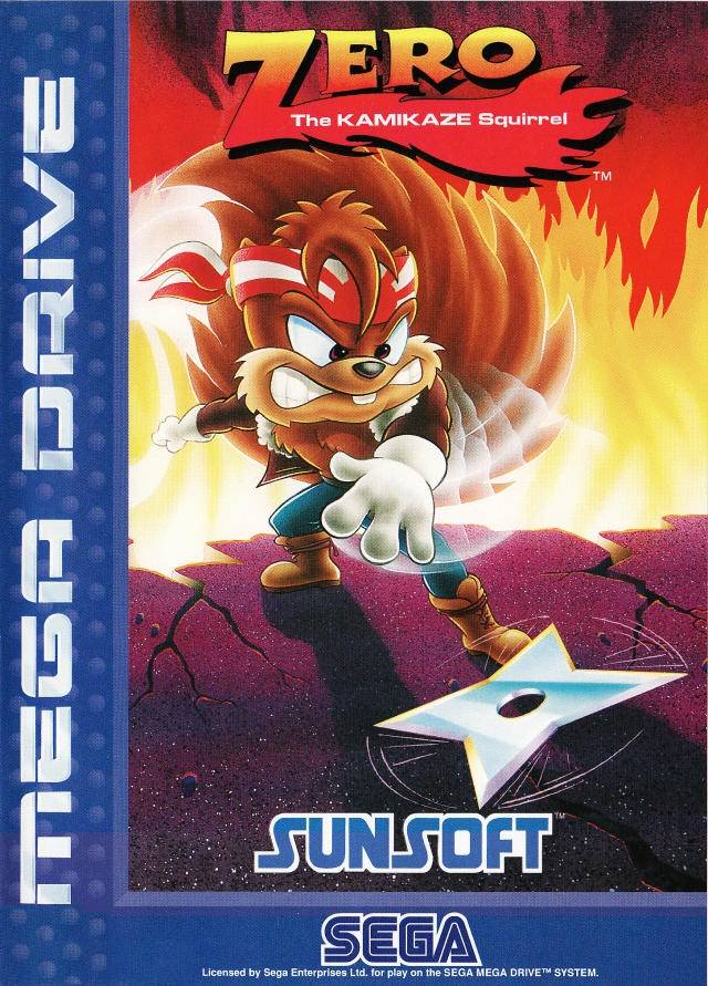 Game | Sega Mega Drive | Zero The Kamikaze Squirrel Sunsoft