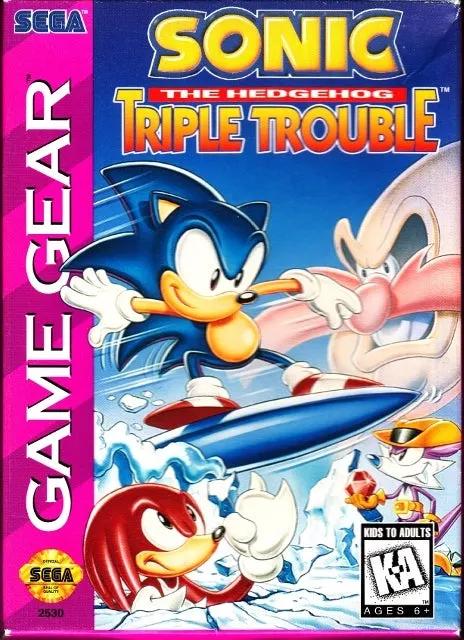 Game | Sega Game Gear | Sonic The Hedgehog: Triple Trouble Physical Video Games Game Sega