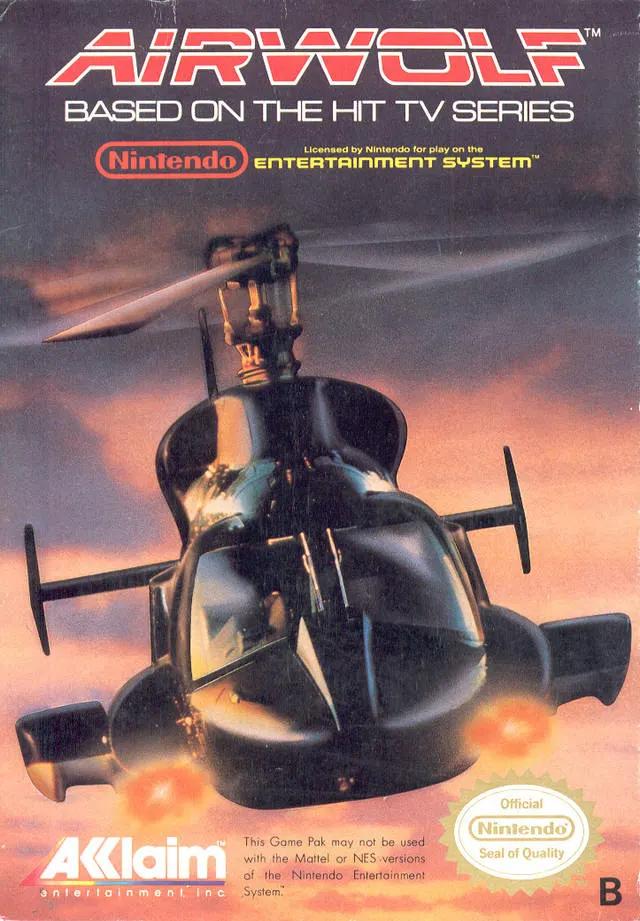 Game | Nintendo NES | Airwolf Physical Video Games Game Nintendo
