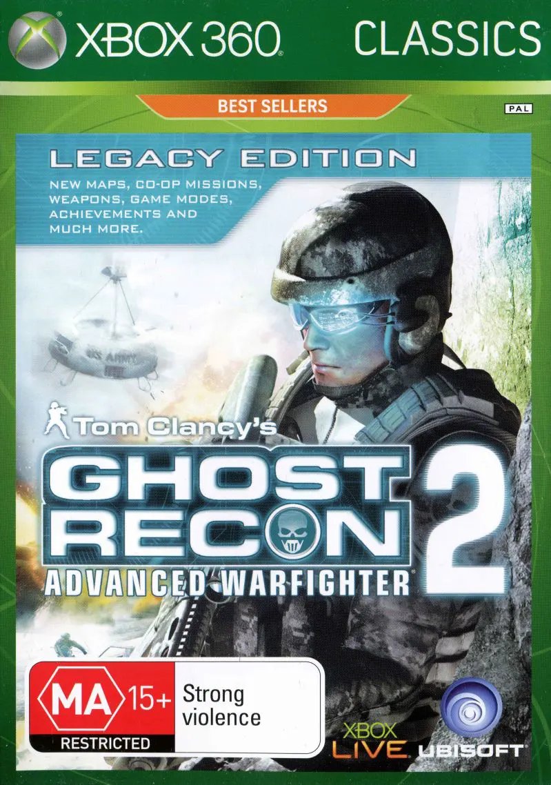 Game | Xbox 360 | Ghost Recon Advanced Warfighter 2 (Classics) Physical Video Games Game Microsoft