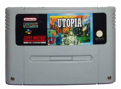 Game | Super Nintendo SNES | Utopia The Creation Of A Nation