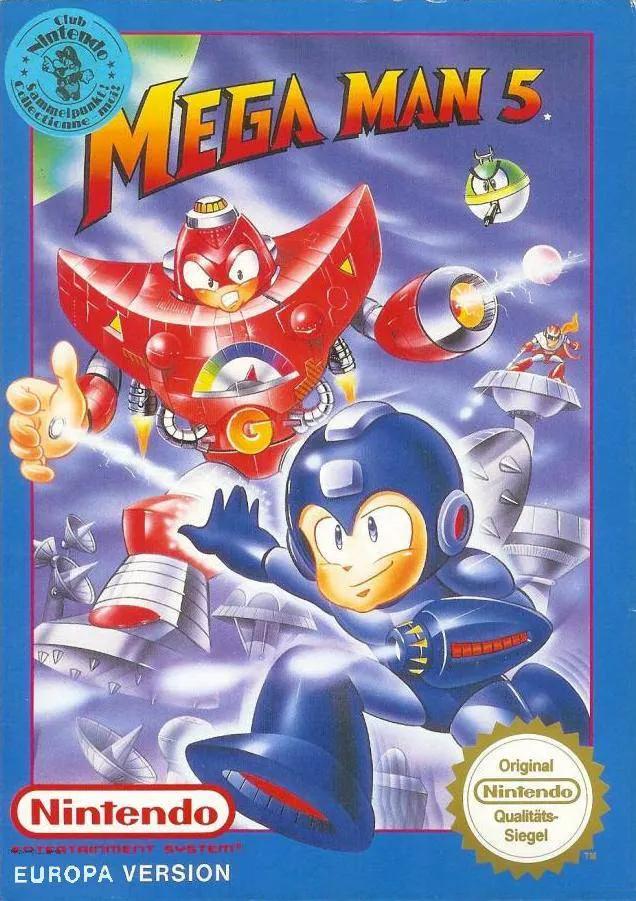 Game | Nintendo NES | Mega Man 5 Physical Video Games Game Nintendo