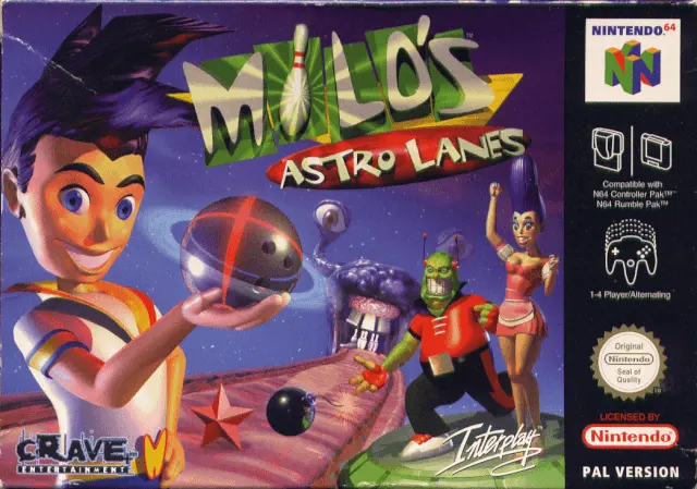 Game | Nintendo N64 | Milo's Astro Lanes Physical Video Games Game Nintendo