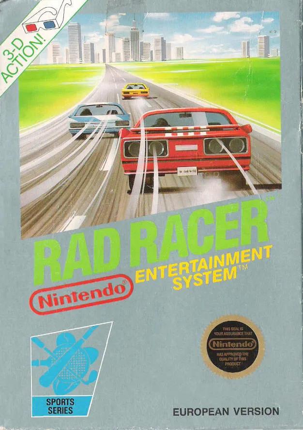 Game | Nintendo NES | Rad Racer Physical Video Games Game Nintendo